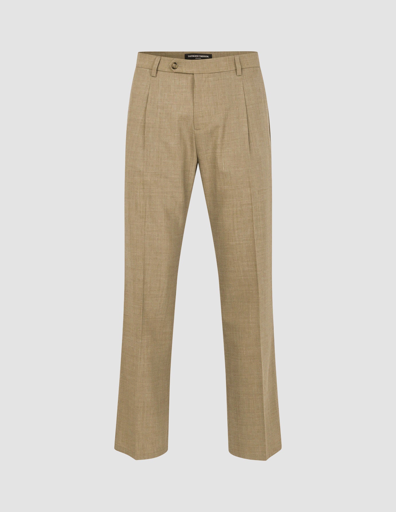Tech Wool Suit Pants Relaxed Fit Sand